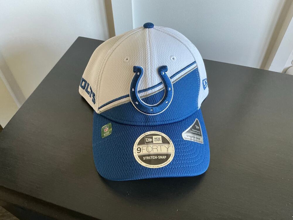 New Era NFL Indianapolis Colts On-Field Sideline Stretch-Snap Hat NWT